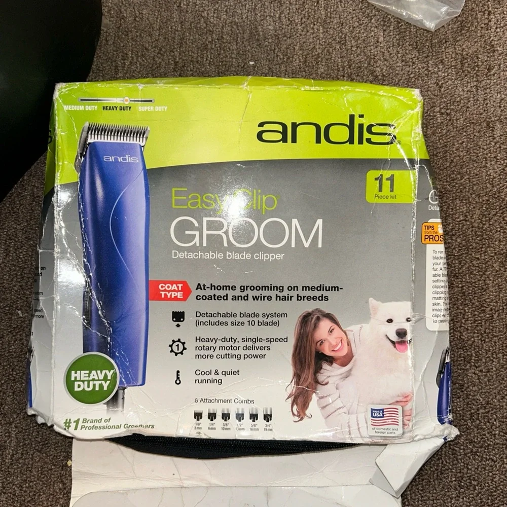 Andis Easy Clip Heavy Duty Groom Detachable Blade Clippers
